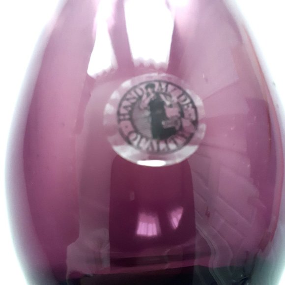 IKEA Plum Coloured Glass Vases - Picture 5 of 5